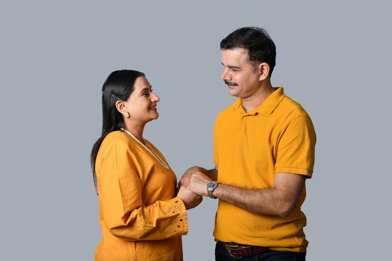 a man and a woman shaking hands
