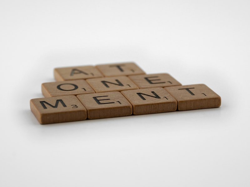 a scrabble of words that spell out the word at one moment